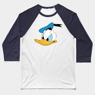 Classic Angry Donald Duck Baseball T-Shirt